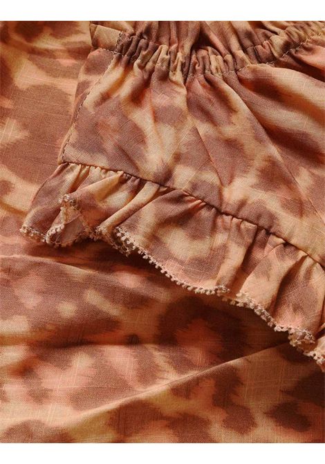 Abito con stampa ZIMMERMANN KIDS | 1897DRS264TAN LEOPARD